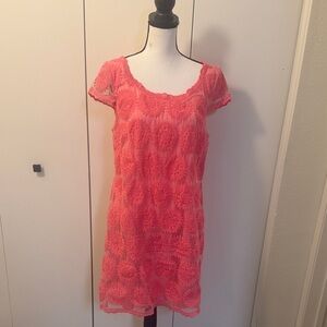 Betsey Johnson Coral Lace Dress